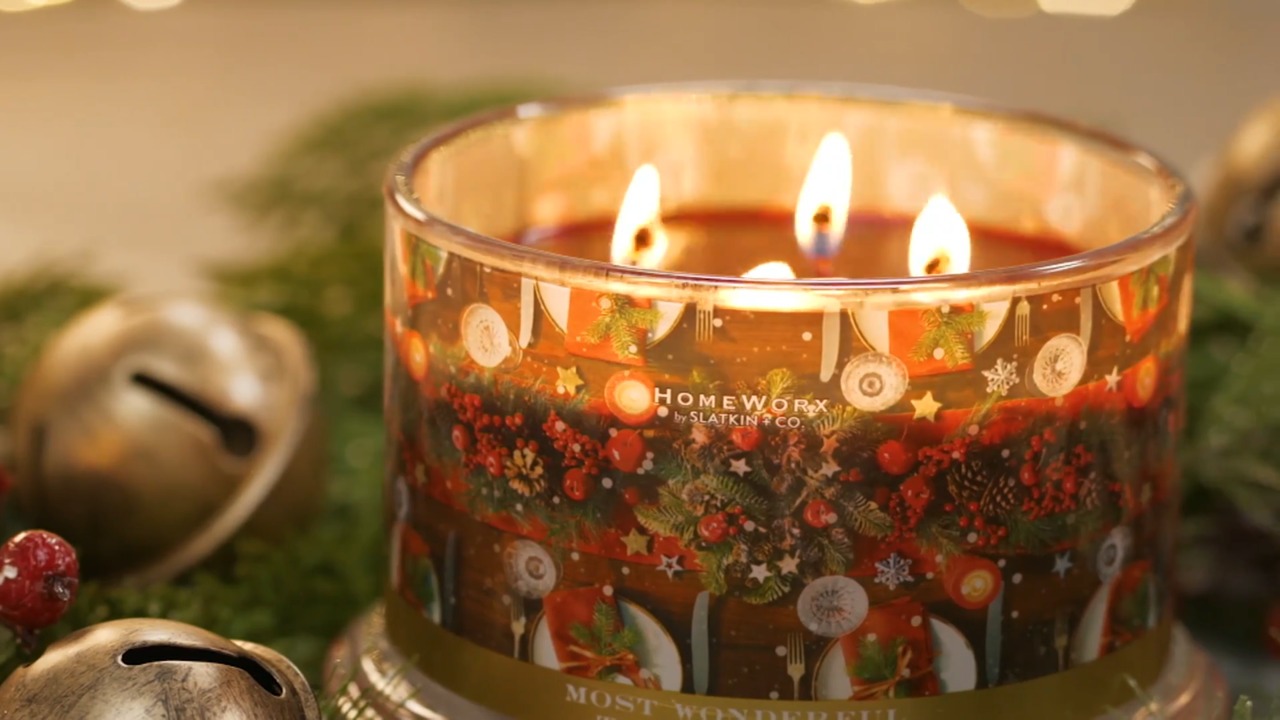 HomethtWorx by Slthtatkin & Co. Set Of 2 18oz Canthtdles