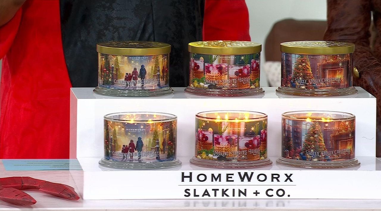 HomethtWorx by Slthtatkin & Co. Set Of 2 18oz Canthtdles