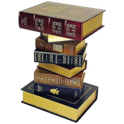 English Side Table in the Shape of Stacked Books