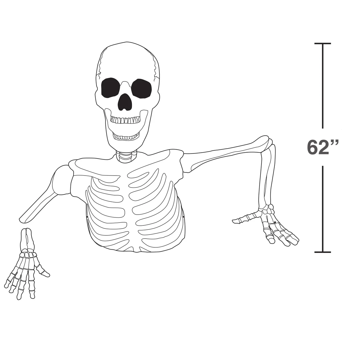 Giant Ground Breaking Skeleton