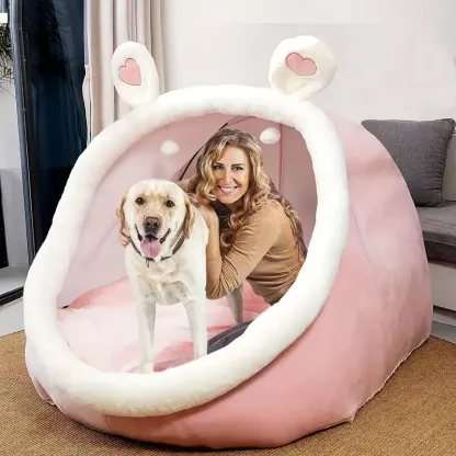 Human Dog Bed for Adults – Large Hooded Cave