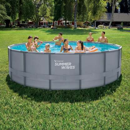 Sumthtmer Wathtves 16ft x 48in Foot Elite Frame Swimming Pool