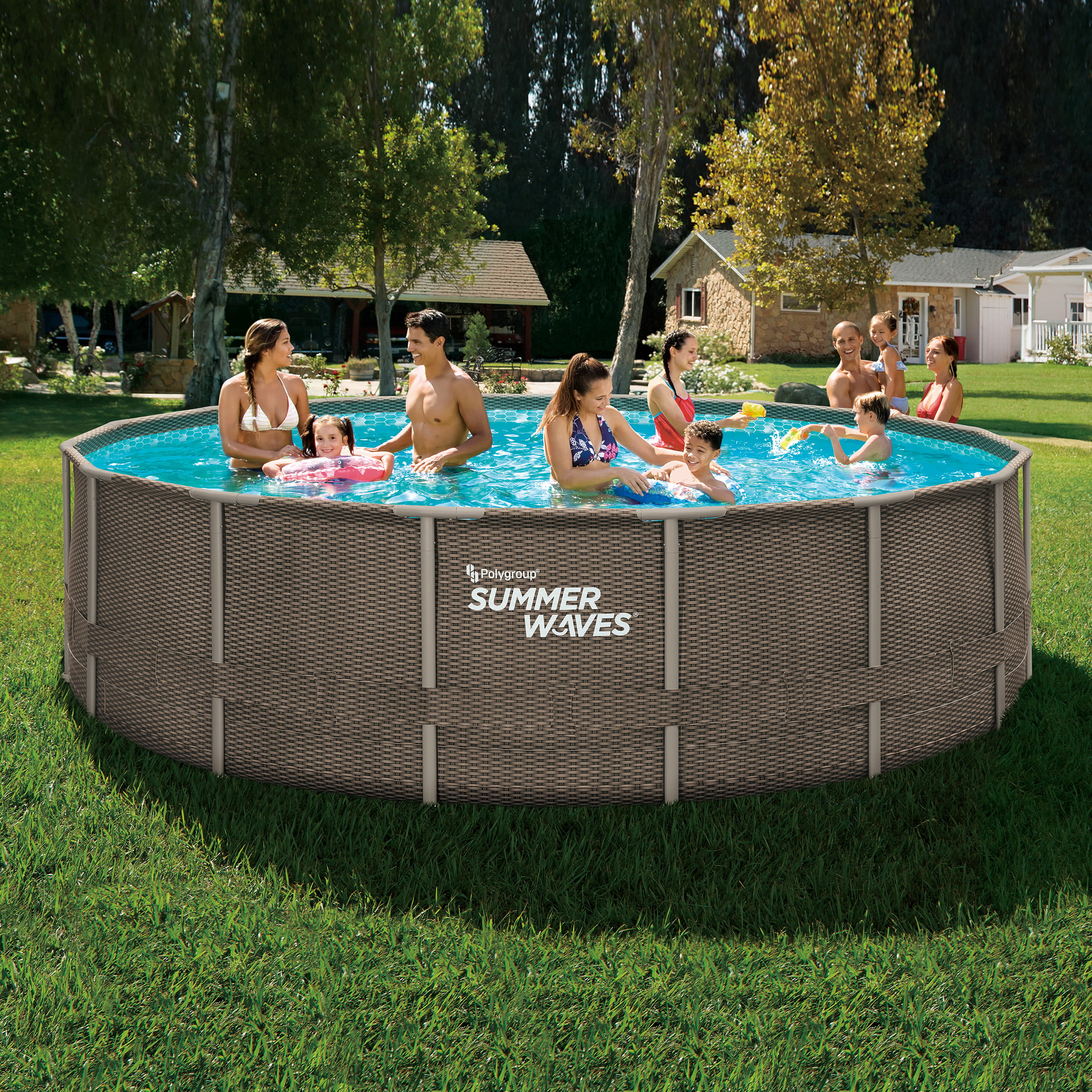 Sumthtmer Wathtves 16ft x 48in Foot Elite Frame Swimming Pool