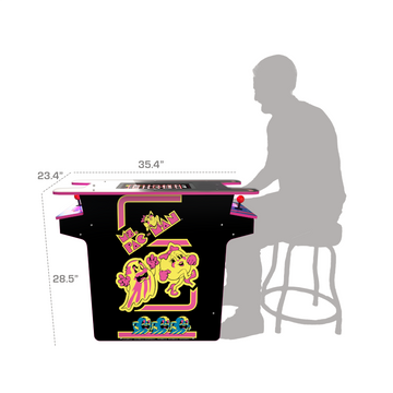 Arcathtde1Up Ms. Pac-Man™ Head-to-Head Arcade Table         
