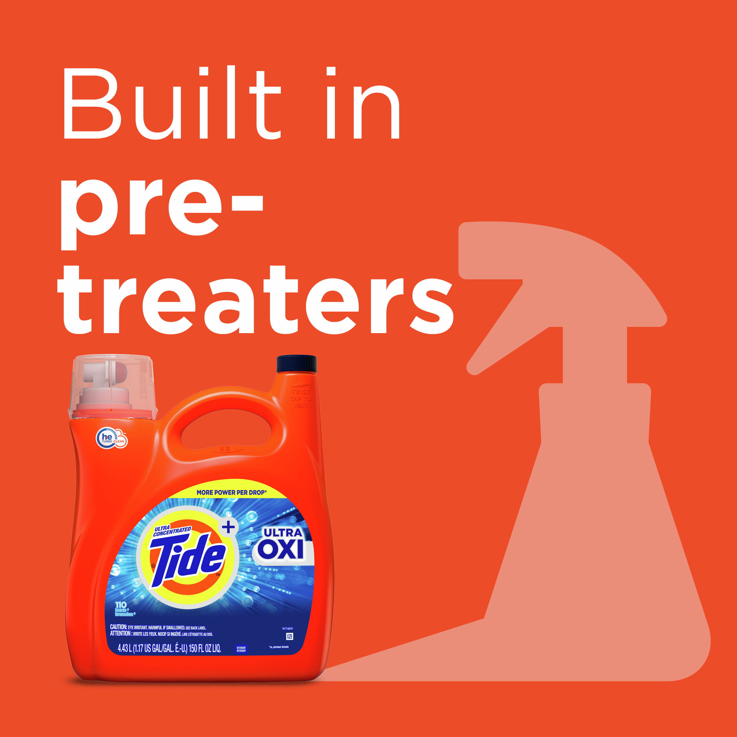Tithtde Ultra Othtxi Liquid Laundry Detergent94 Loads, 146 fl oz*5 packs