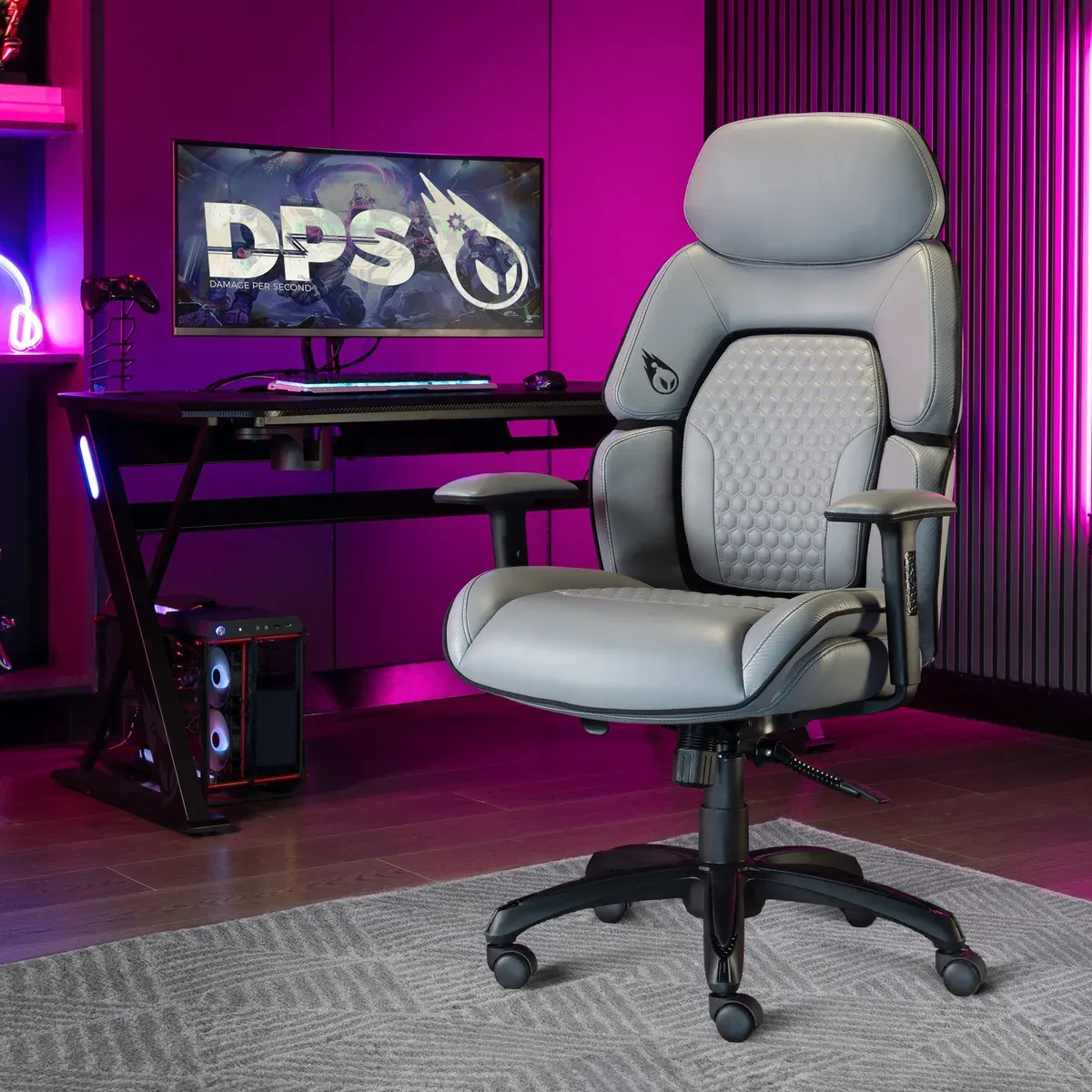 DthtPS Centurion Gaming Chair with Adjustable Headrest
