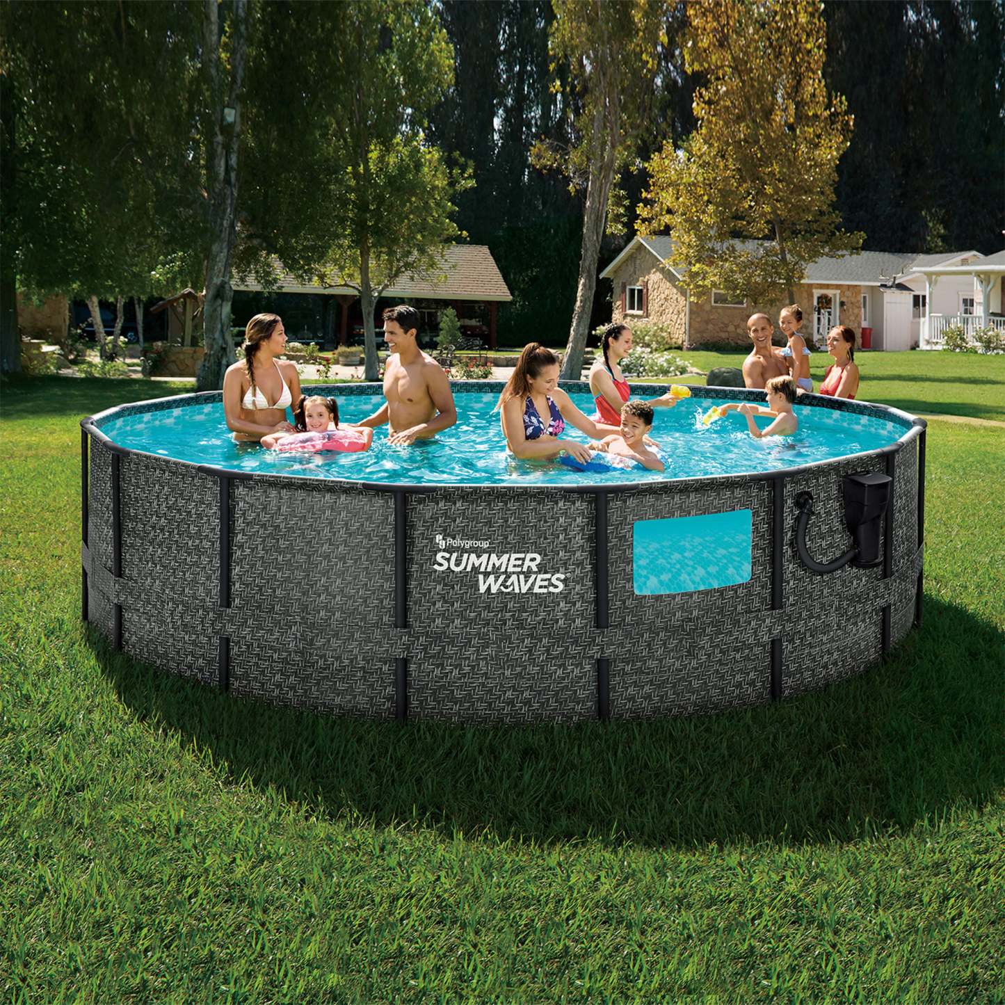 Sumthtmer Wathtves 16ft x 48in Foot Elite Frame Swimming Pool