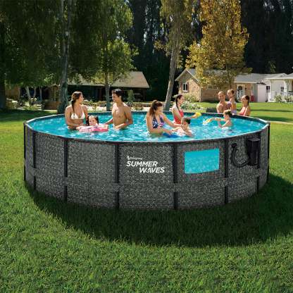 Sumthtmer Wathtves 16ft x 48in Foot Elite Frame Swimming Pool