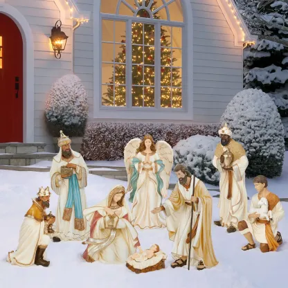 Outdoor Nativity Set, 9-piece