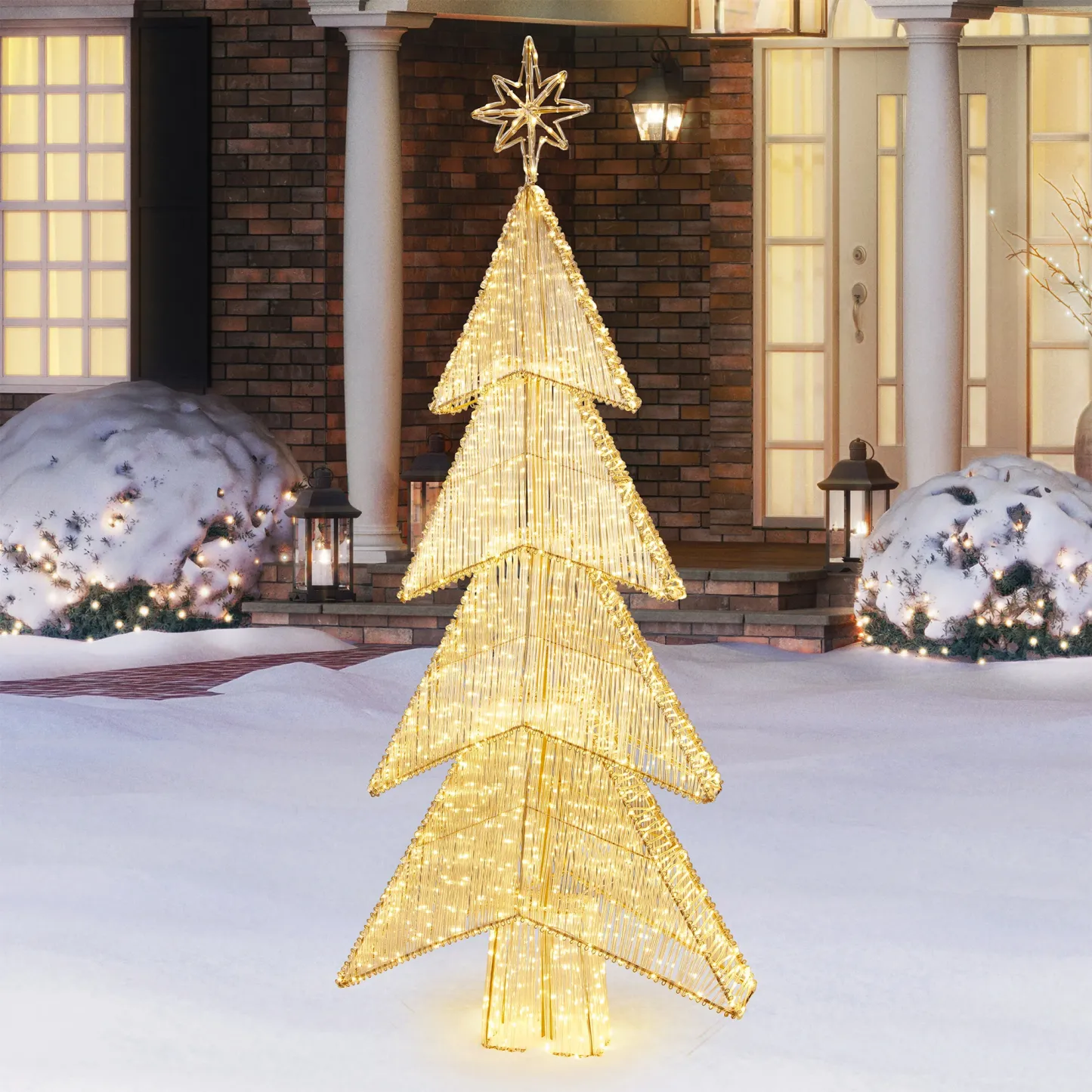 7’ String Tree with LED Lights
