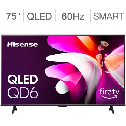 Hisense 75" Class - QD6 Series - 4K UHD QLED LCD TV