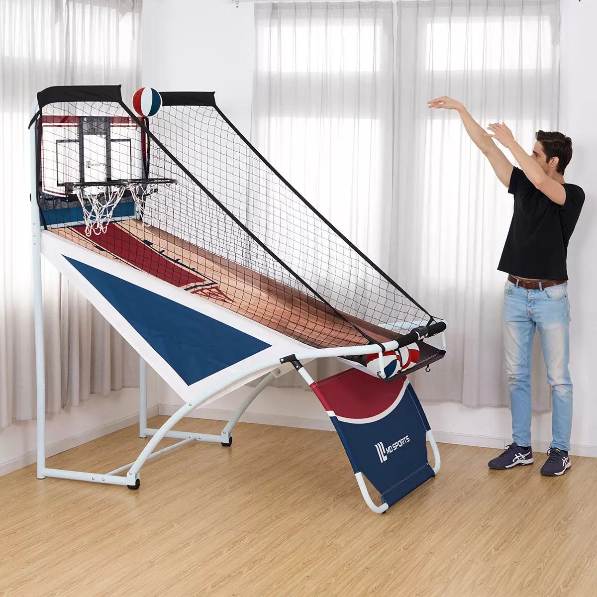 Fold 2 Player Arcade Basketball Game