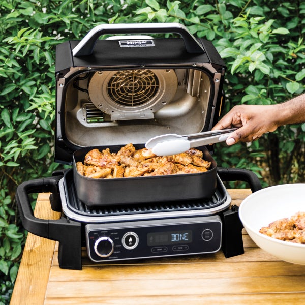 Ninja Woodfire Electric Outdoor Grill, Smoker, & Griddle