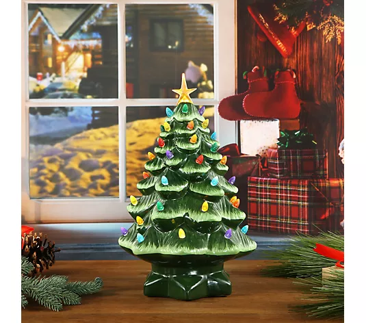 Mr Christmas Illuminated Ceramic Nostalgic Tree