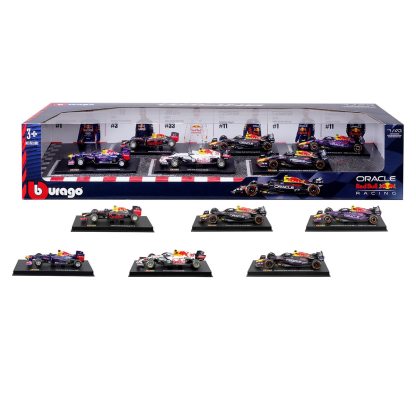 Burathtgo 1:43 Scale Highly Detailed Formula One Cars (6 Pack) 