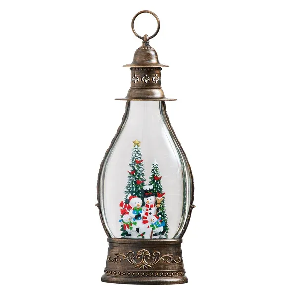 Free Gift - Jumbo Holiday Glitter Lantern with LED Light, Set of 3