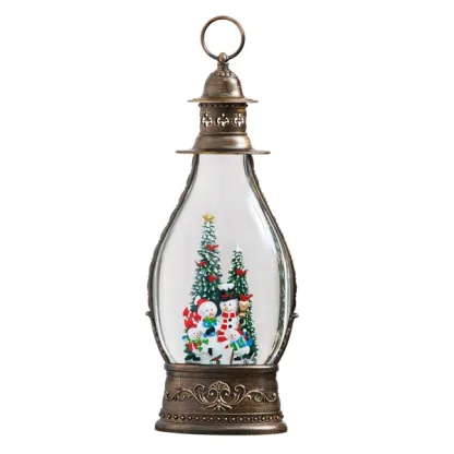 Free Gift - Jumbo Holiday Glitter Lantern with LED Light, Set of 3