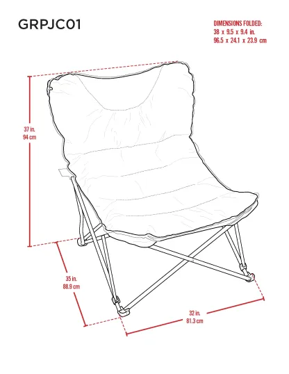 RIO Jumbo Padded Festival Chair