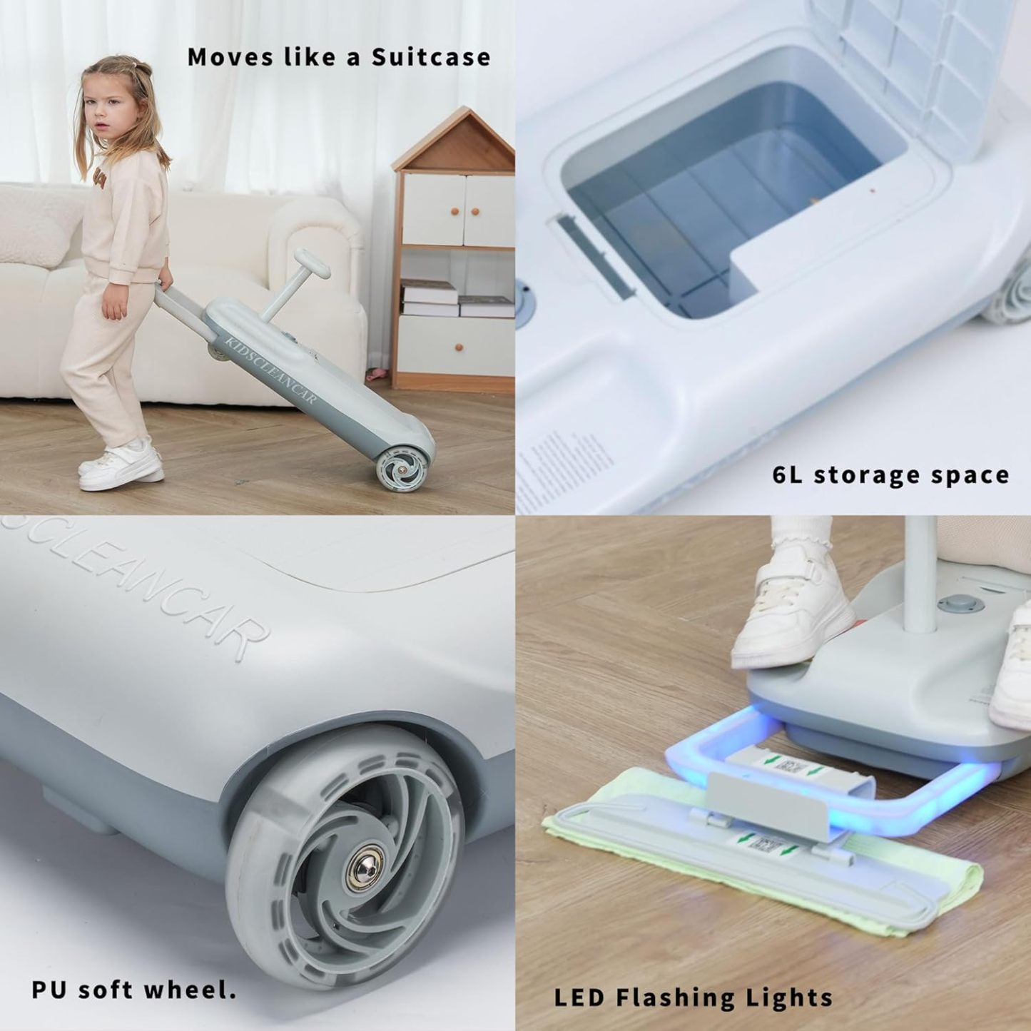 12V Ride-On Car with Cleaning Fun, 3 in 1 Gokart