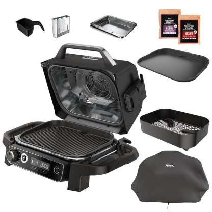  Ninja Woodfire Electric Outdoor Grill, Smoker, & Griddle