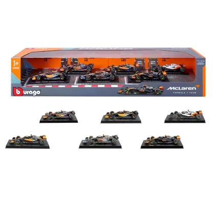 Burathtgo 1:43 Scale Highly Detailed Formula One Cars (6 Pack) 