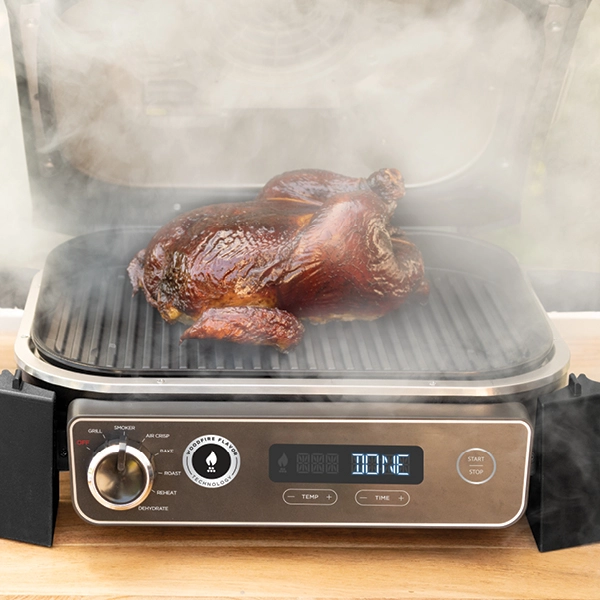  Ninja Woodfire Electric Outdoor Grill, Smoker, & Griddle