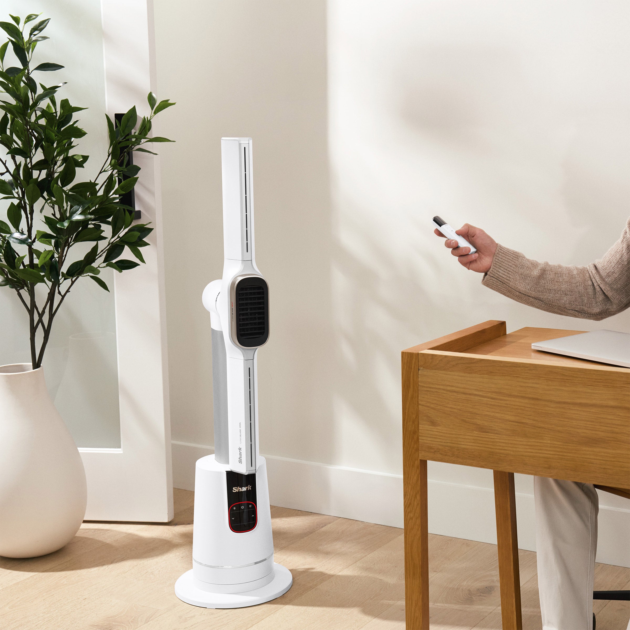 Shark TurboBlade Cool + Heat Ultra-Customizable Bladeless Tower Fan and Heater