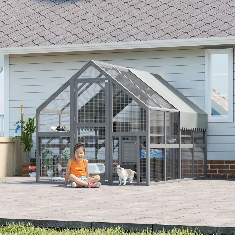 ORRD Large Outdoor Cat Enclosure for Multiple Cats