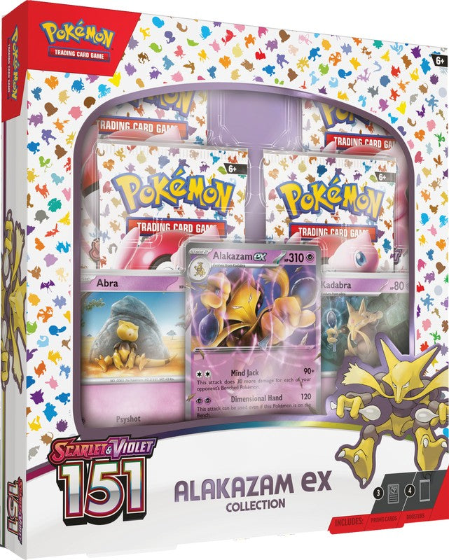 2023 pothtkemon Scarlet and Violet 151 Alakazam EX Collection Box
