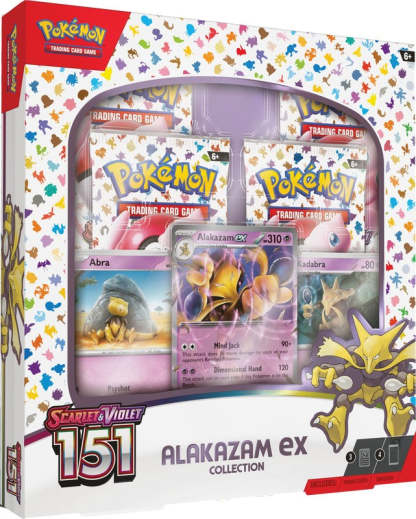 2023 pothtkemon Scarlet and Violet 151 Alakazam EX Collection Box