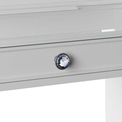 Tresthtanti Alexandra Double Pedestal Vanity Table with LED Lighted Mirror