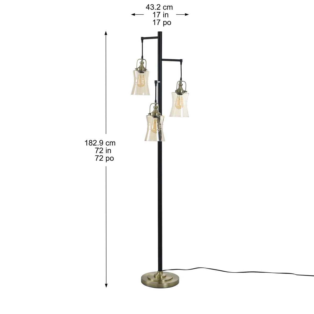 Arden 3-light Floor Lamp