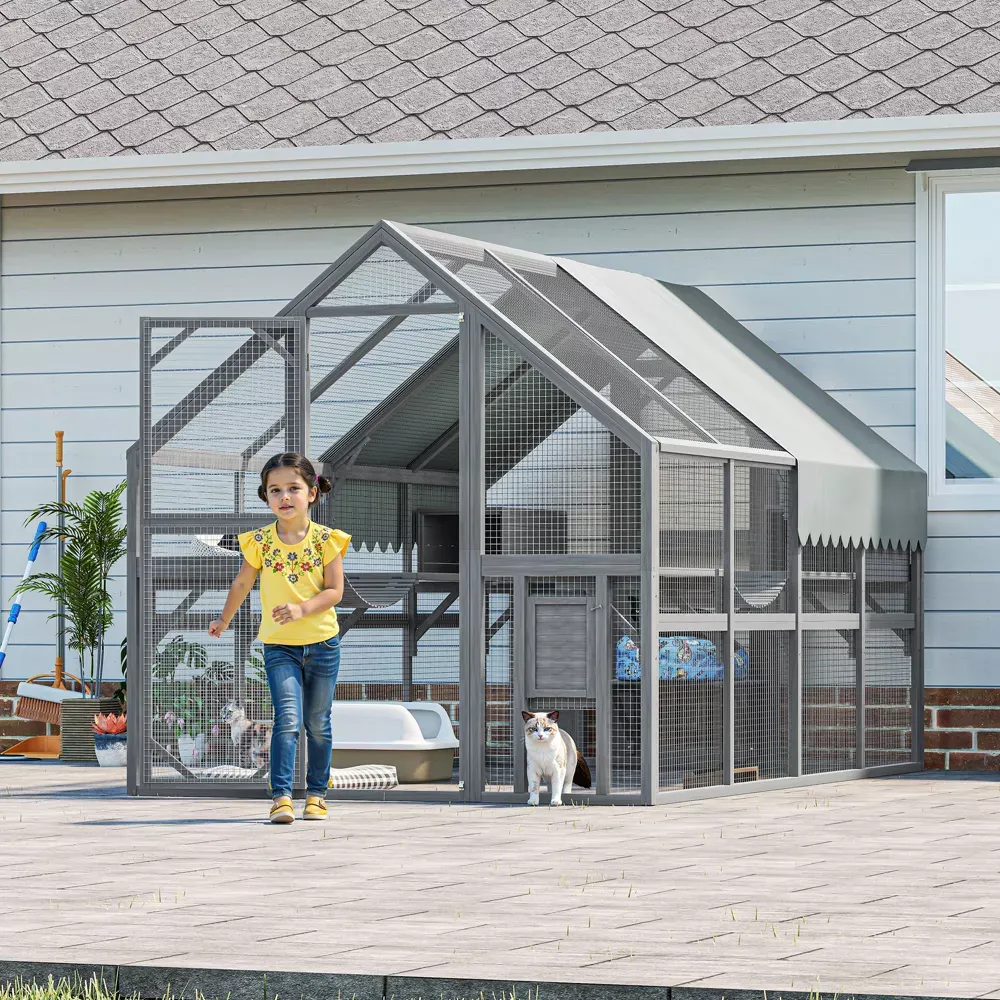 ORRD Large Outdoor Cat Enclosure for Multiple Cats