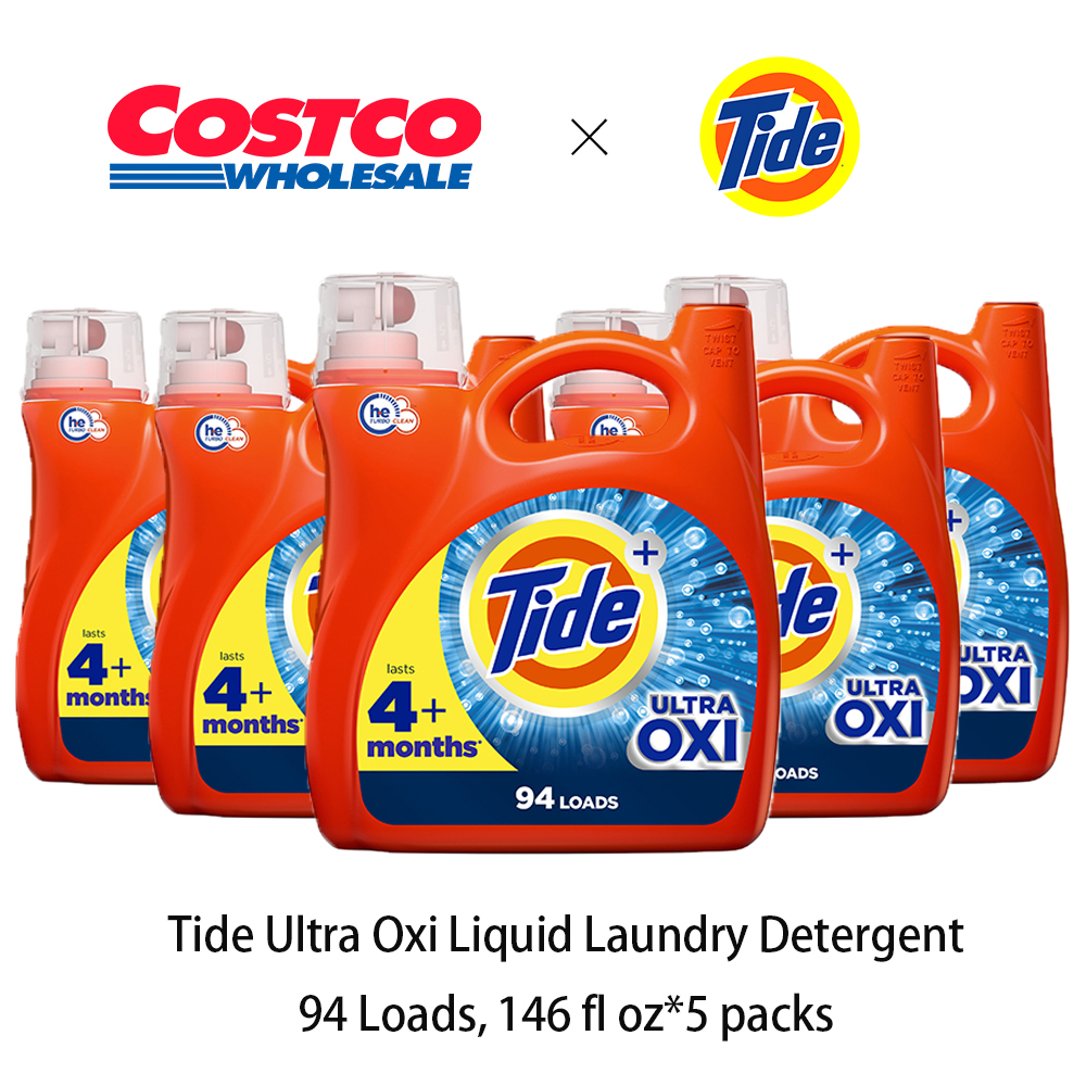 Tithtde Ultra Othtxi Liquid Laundry Detergent94 Loads, 146 fl oz*5 packs