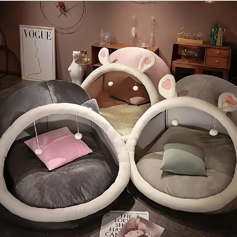 Human Dog Bed for Adults – Large Hooded Cave