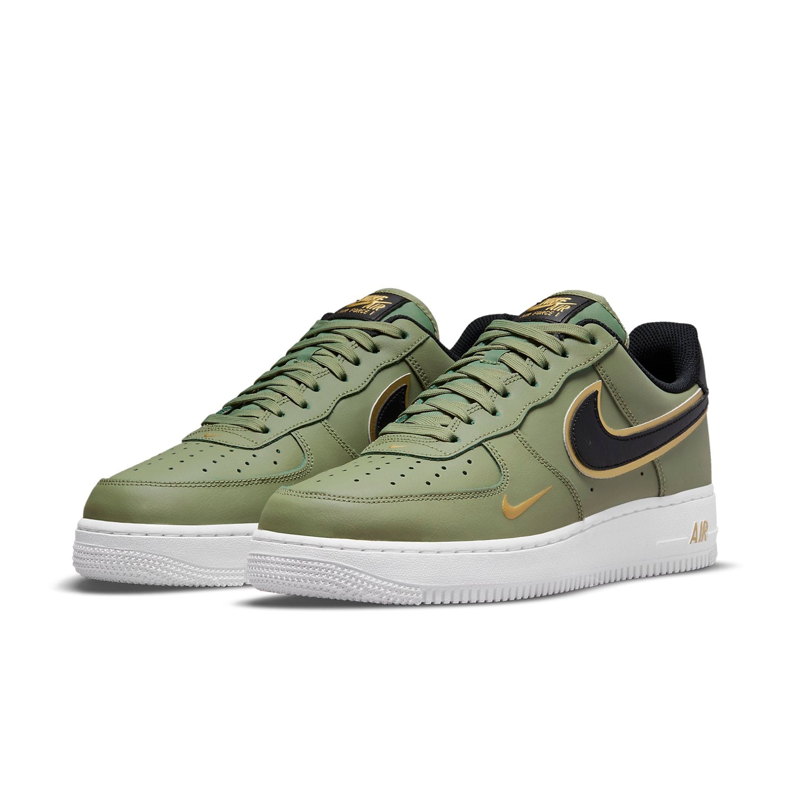 Nithtke Athtir Forthtce 1 '07 LV8 'Metallic Swoosh Pack - Oil Green' DA8481-300
