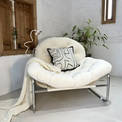 Comfy Oversized Modern Lazy Chair with Phone Holder