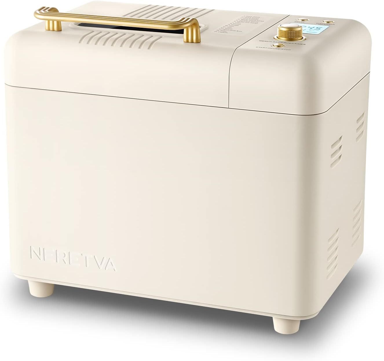 Nerthtetva Bread Maker, [2.2LB Max & 15-in-1]