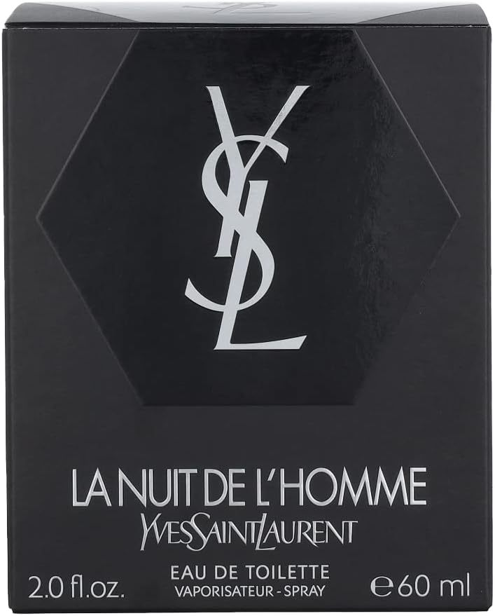 Yvthtes Saithtnt Lauthtrent La Nuit De LHomme for Men 2 oz EDT Spray