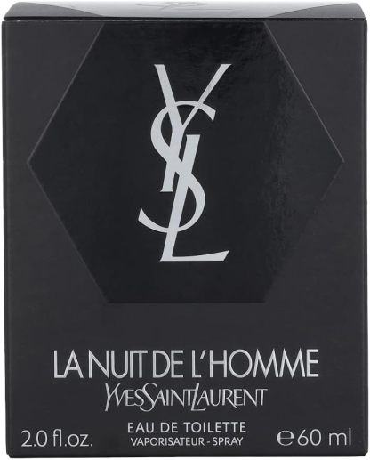 Yvthtes Saithtnt Lauthtrent La Nuit De LHomme for Men 2 oz EDT Spray