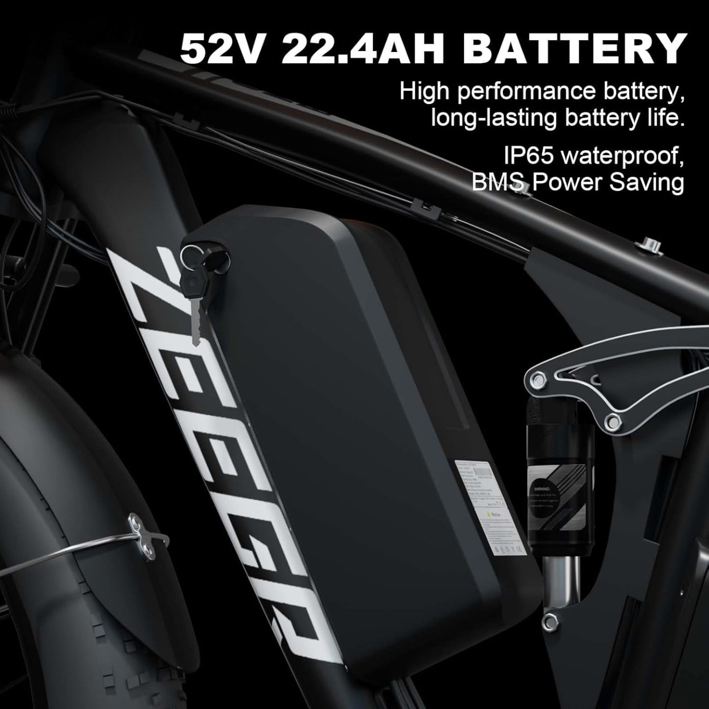 ZEEthtGR 2000W Dual-Motor Electric Bike for Adults