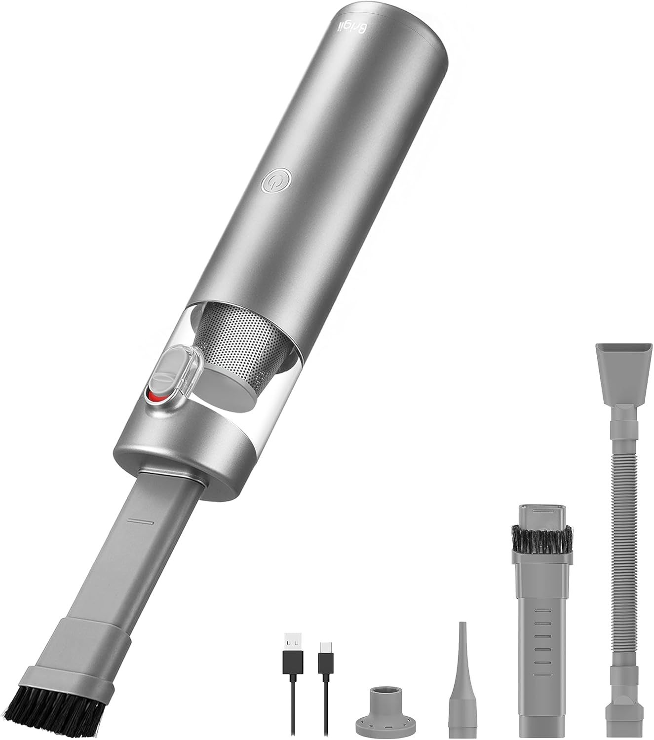 Brigii Mini Vacuum, Handheld Vacuum & Air Duster & Hand Pump 3 in 1