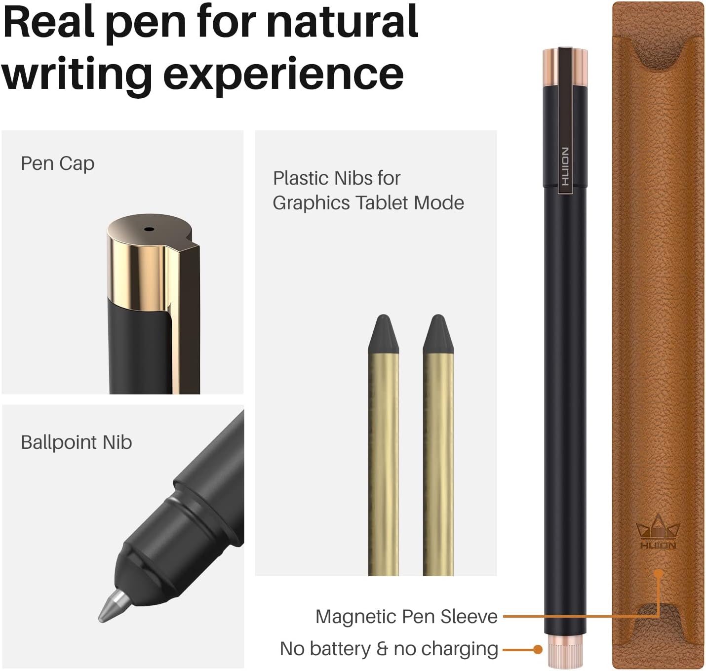 2-in-1 Digital Notebook Drawing Tablet With Battery-free Pen, Bluetooth Wireless Paper Tablet Electronic Writing Pad
