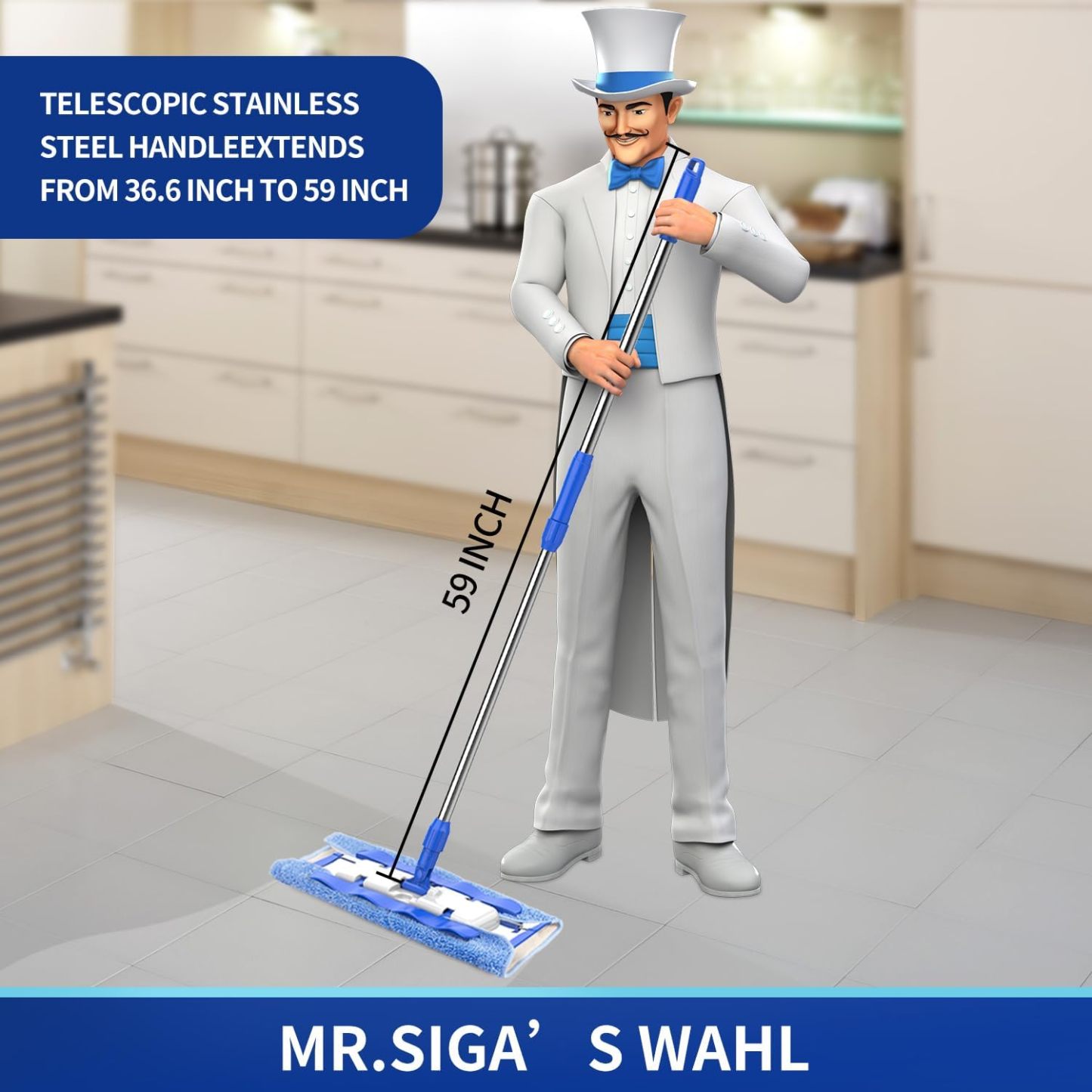 MR.SIthtGA Professional Microfiber Mop