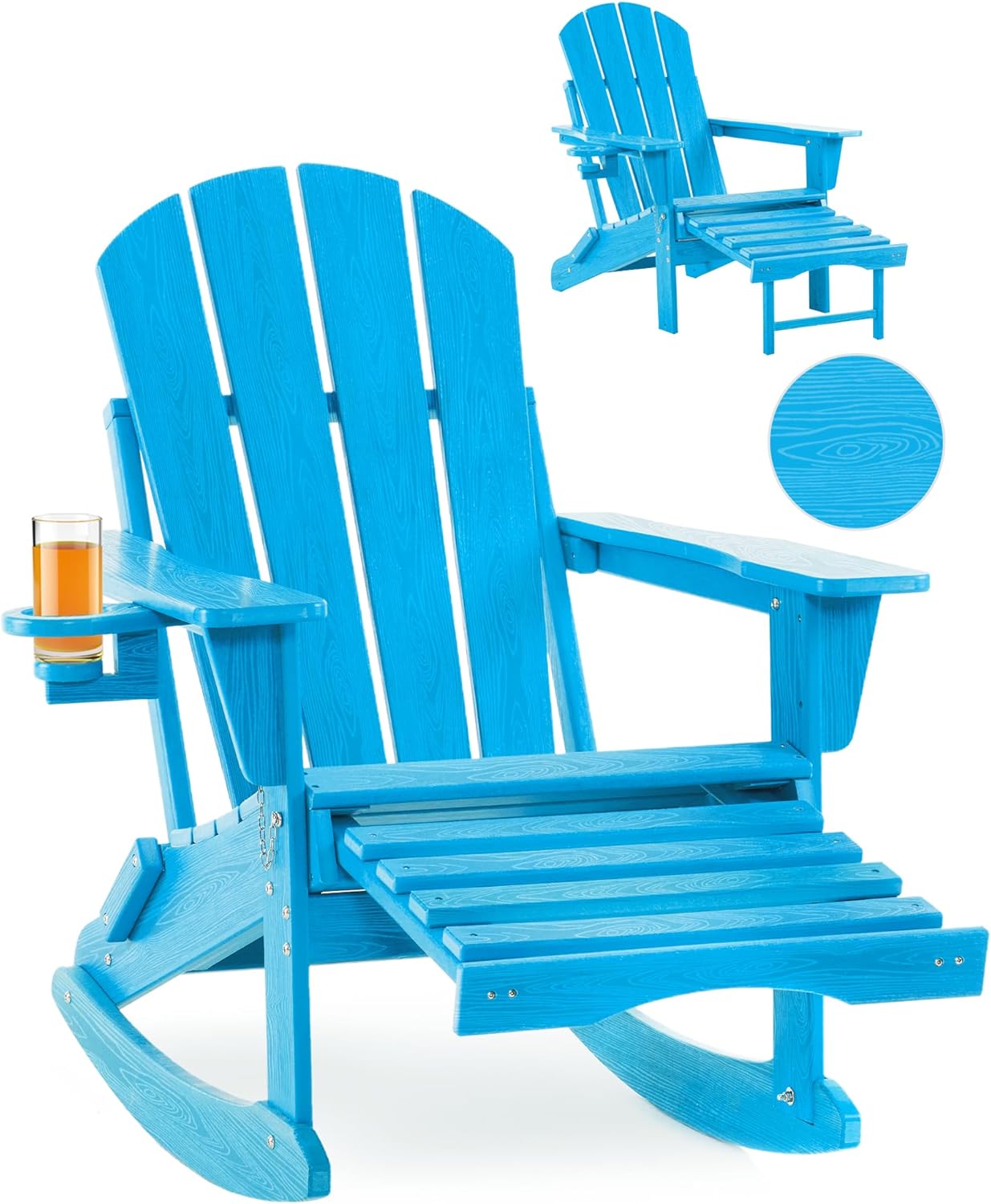 Folding Adirondack Rocking Chair