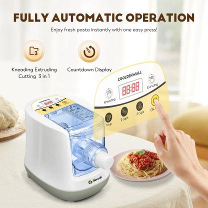 CGOLDthtENWALL Automatic Pasta Maker Machine Electric
