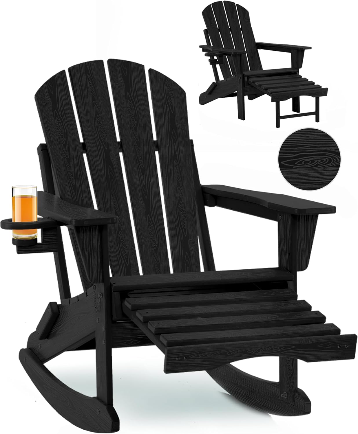 Folding Adirondack Rocking Chair