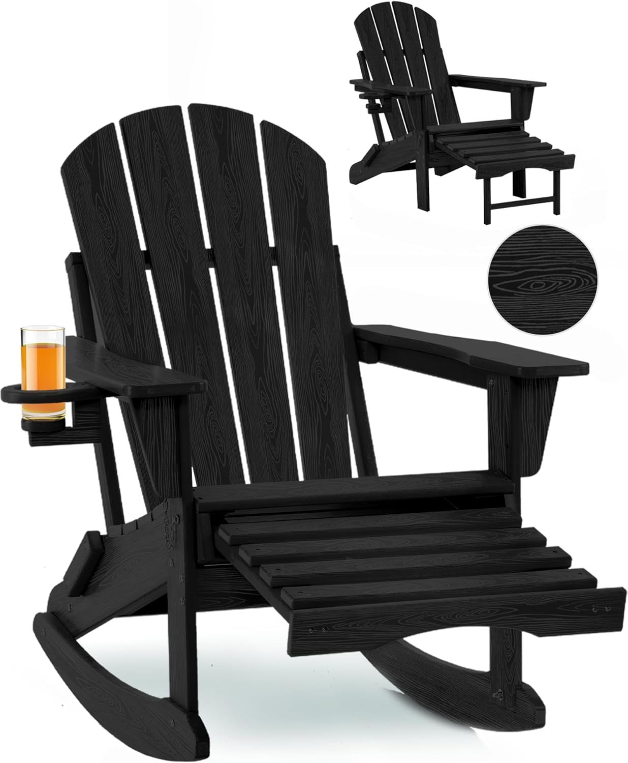 Folding Adirondack Rocking Chair