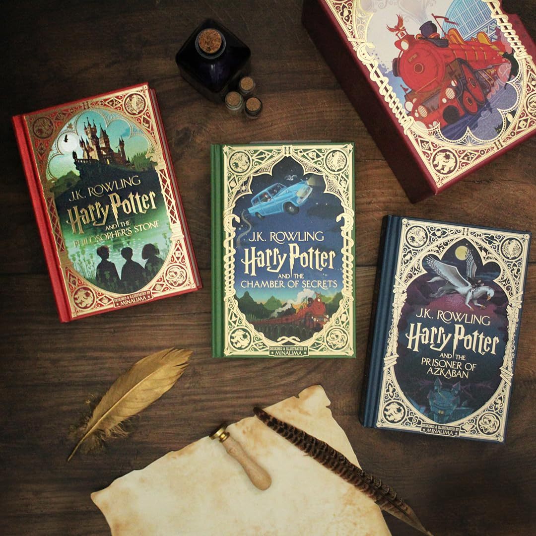 Harthtry Potthtter Books 1-3 Boxed Set (Minalima Editions)