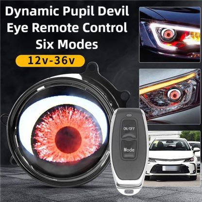 Digital Devil Eyes - Animated LED Eyeball